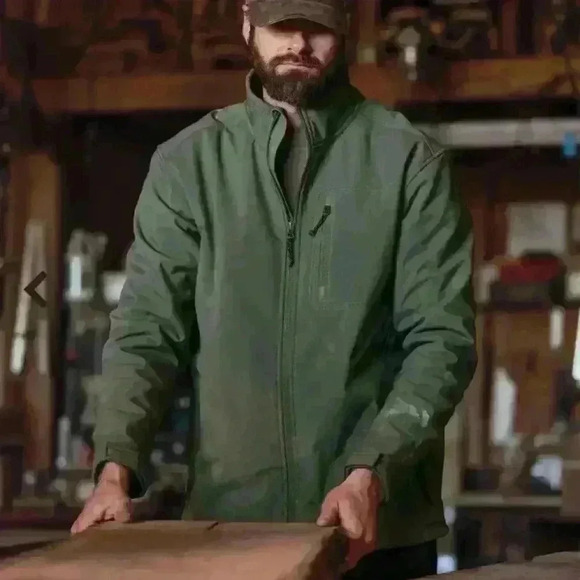 RedHead Softshell Fleece Jacket Men’s Size S Grey Outdoor Hiking Rain Fishing - Picture 7 of 11